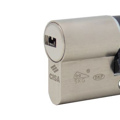 Цилиндр CISA ASIX P8 95T (45*50T) никель матовый 3 ключа