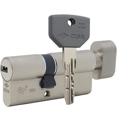 Цилиндр CISA ASIX P8 95T (45*50T) никель матовый 3 ключа